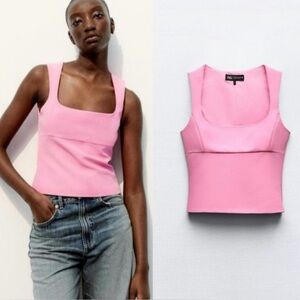 Zara Vibrant Pink Tank Top